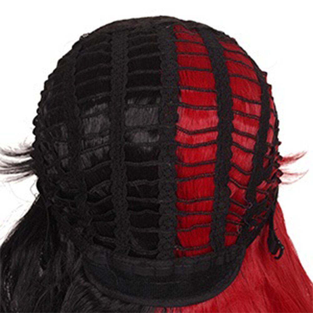 Long Curly Hair Ponytail Lolita Cosplay Lady Synthetic Wig Double Ponytail Detachable Black Gold Pink Purple Gradient Wig
