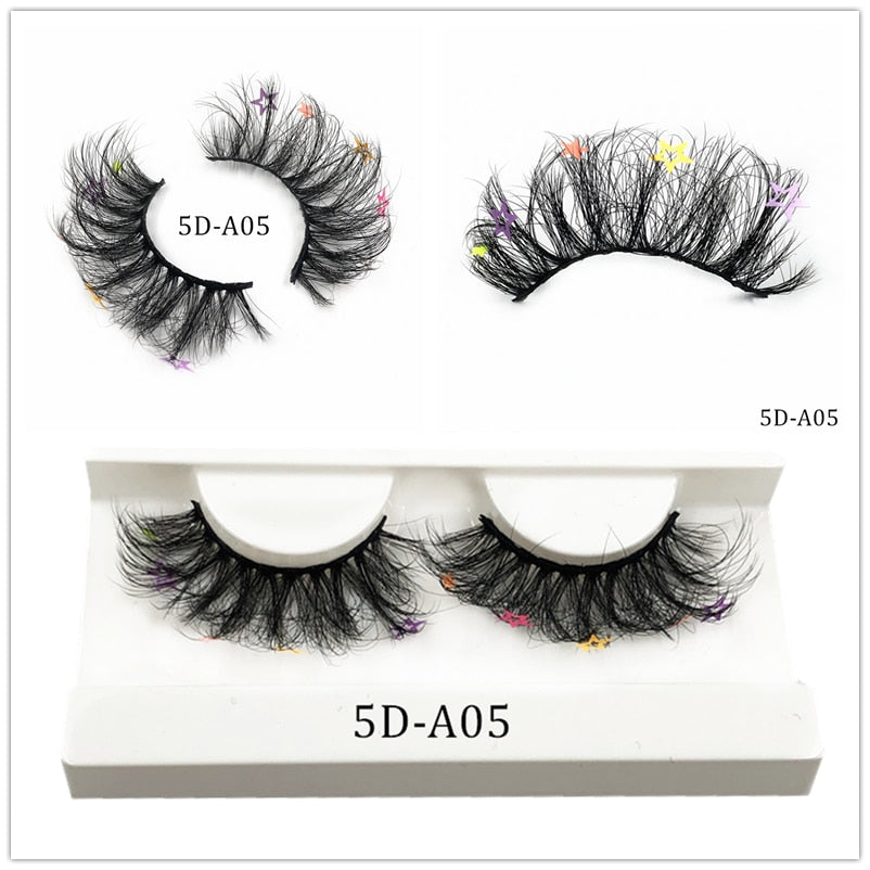 Faux Mink 25mm Lashes With Butterflys or flowers On Them Full Strip False Eyelashes Butterfly Lash For party