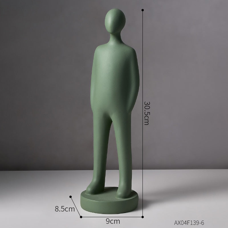 Abstract Sculpture Figurines for Interior Home Decoration Accessories Modern Decorative Figures House Decoration Office Decor