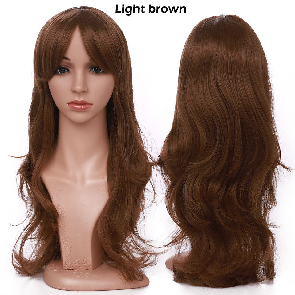 S-noilite Synthetic 28colors 22inch Loose Wave Wigs Halloween Cosplay Wig Blue Red Pink Grey Purple Hair Cosplay