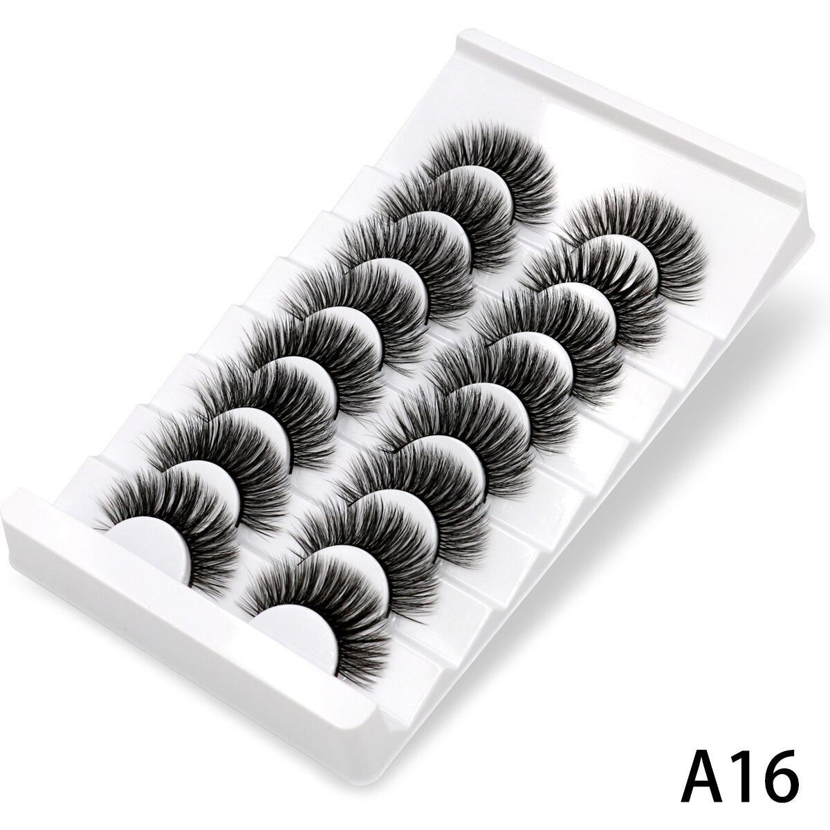 3D Mink Lashes 5/8 Pairs Natural False Eyelashes Fluffy Soft Wispy Volume Dramatic Long Cross Eyelash