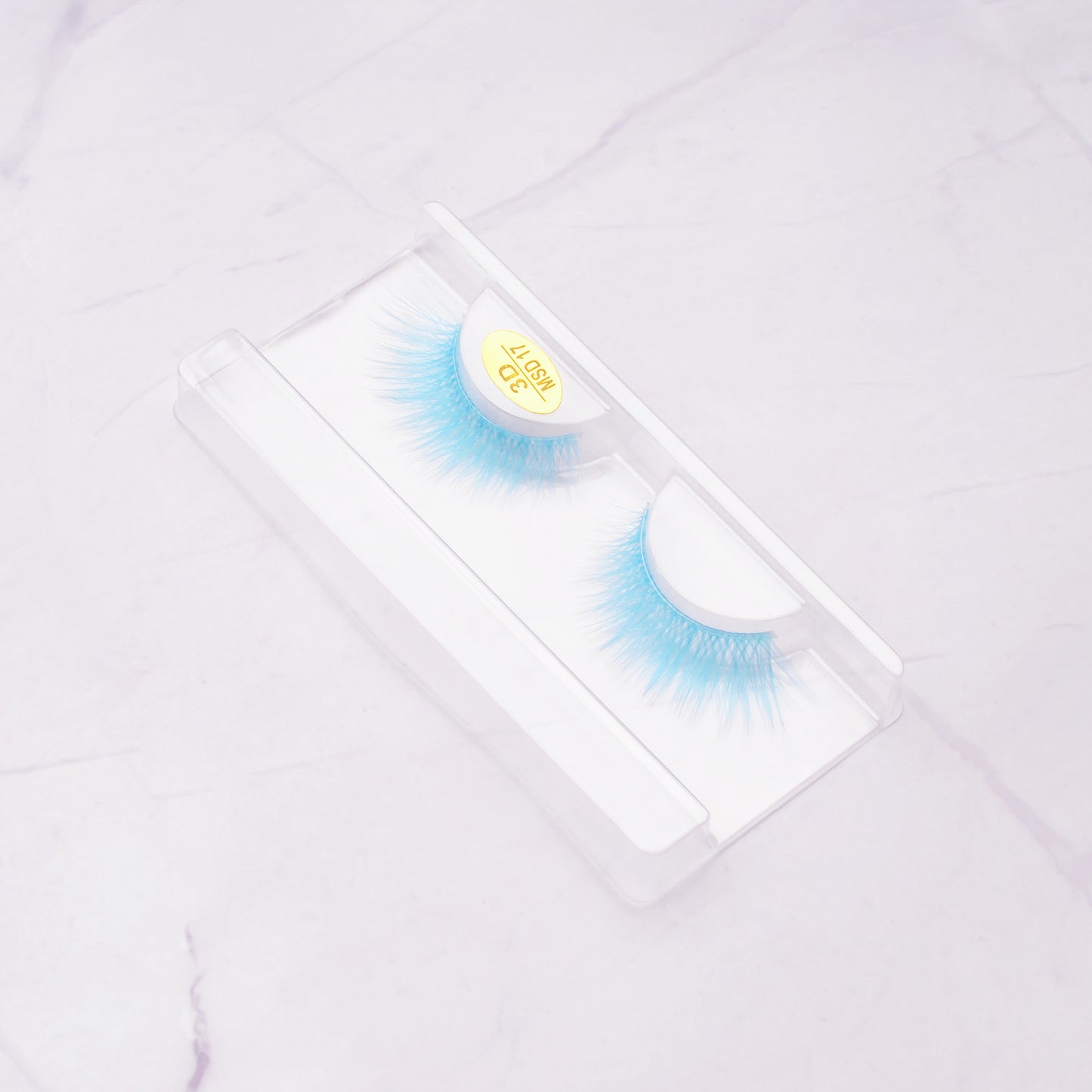 3D Colorful False Eyelashes Faux Mink Lashes Color Pink Blue Yellow Green Halloween Fake Eyelash Fluffy Soft Cil Cilias