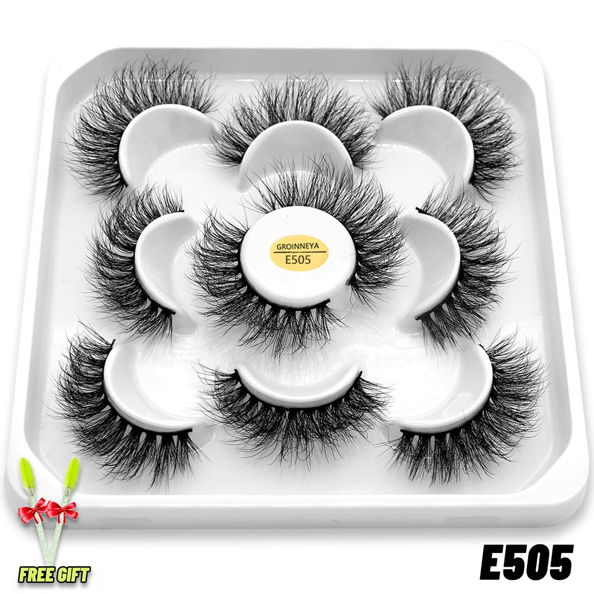 5 Pairs 3D Mink Lashes Natural Eyelashes Dramatic False Eyelashes Faux Cils Fake Eyelashes