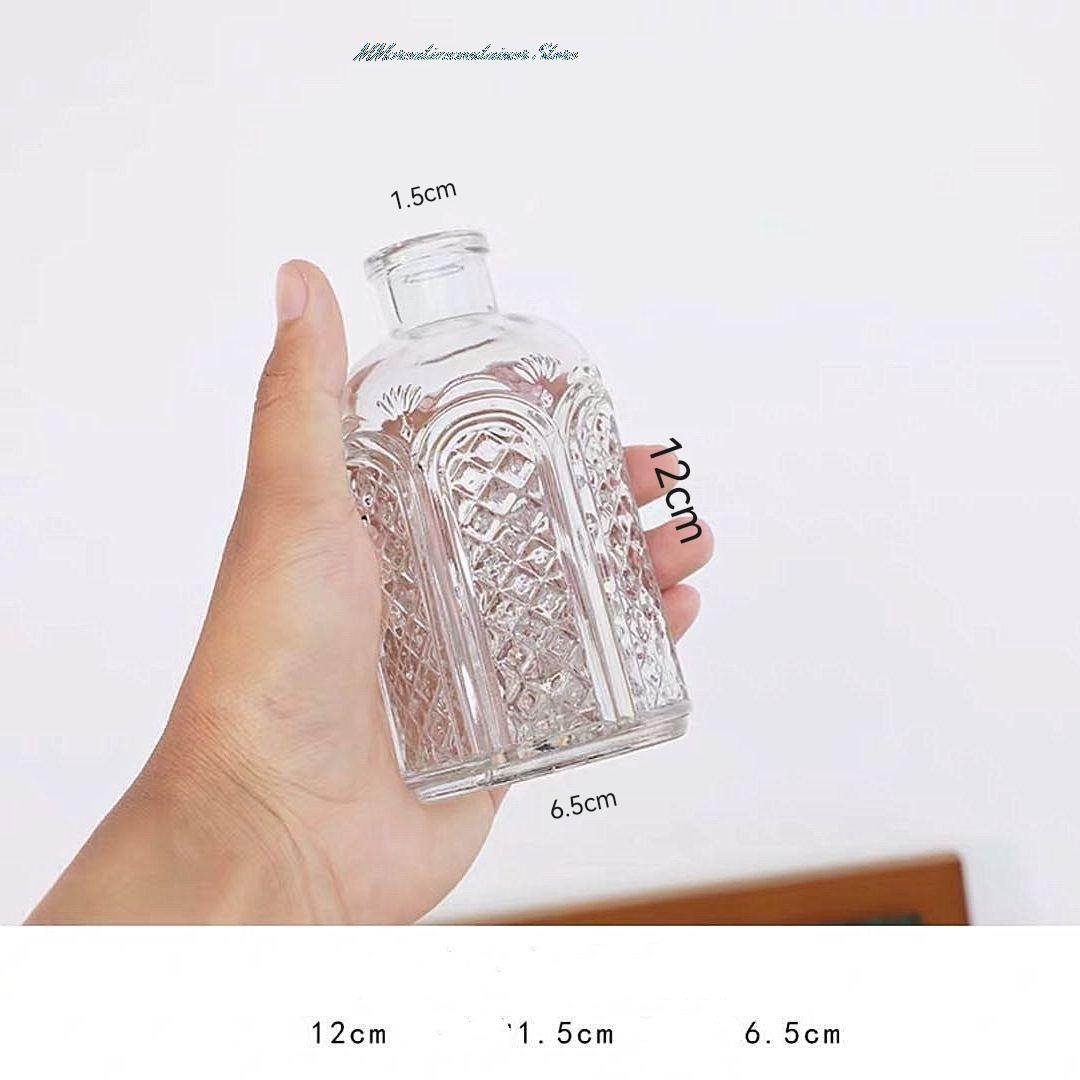 Simple Transparent Glass Small Vase Nordic Decoration Living Room Flower Home