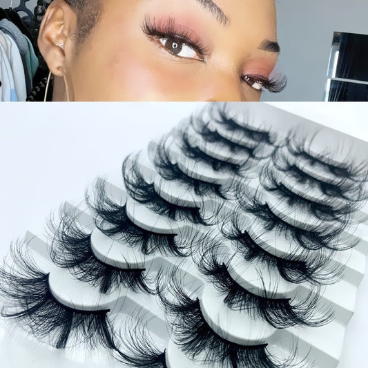 8/10 pairs 15-25mm Mink lashes false eyelashes dramatic long Lashes extension eyelashes