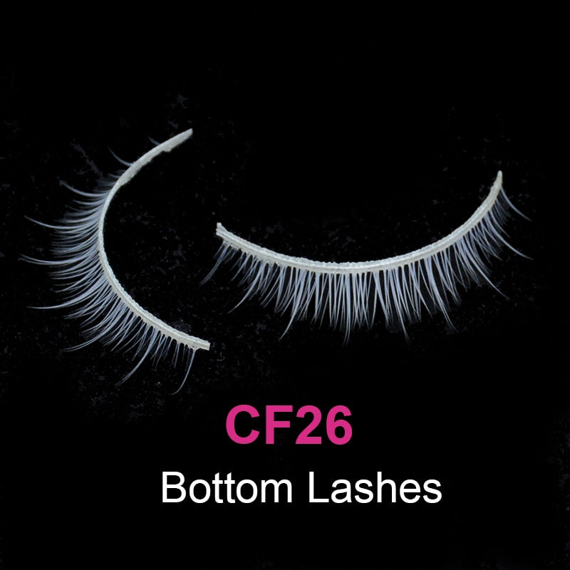 7 Colors Rainbow Eyelashes Princess Cilia Real Mink Fluffy Colored False Lashes for Halloween Party Cosplay