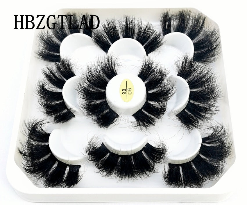 5 pairs natural false eyelashes fake lashes long makeup 3d mink lashes eyelash extension mink eyelashes for beauty