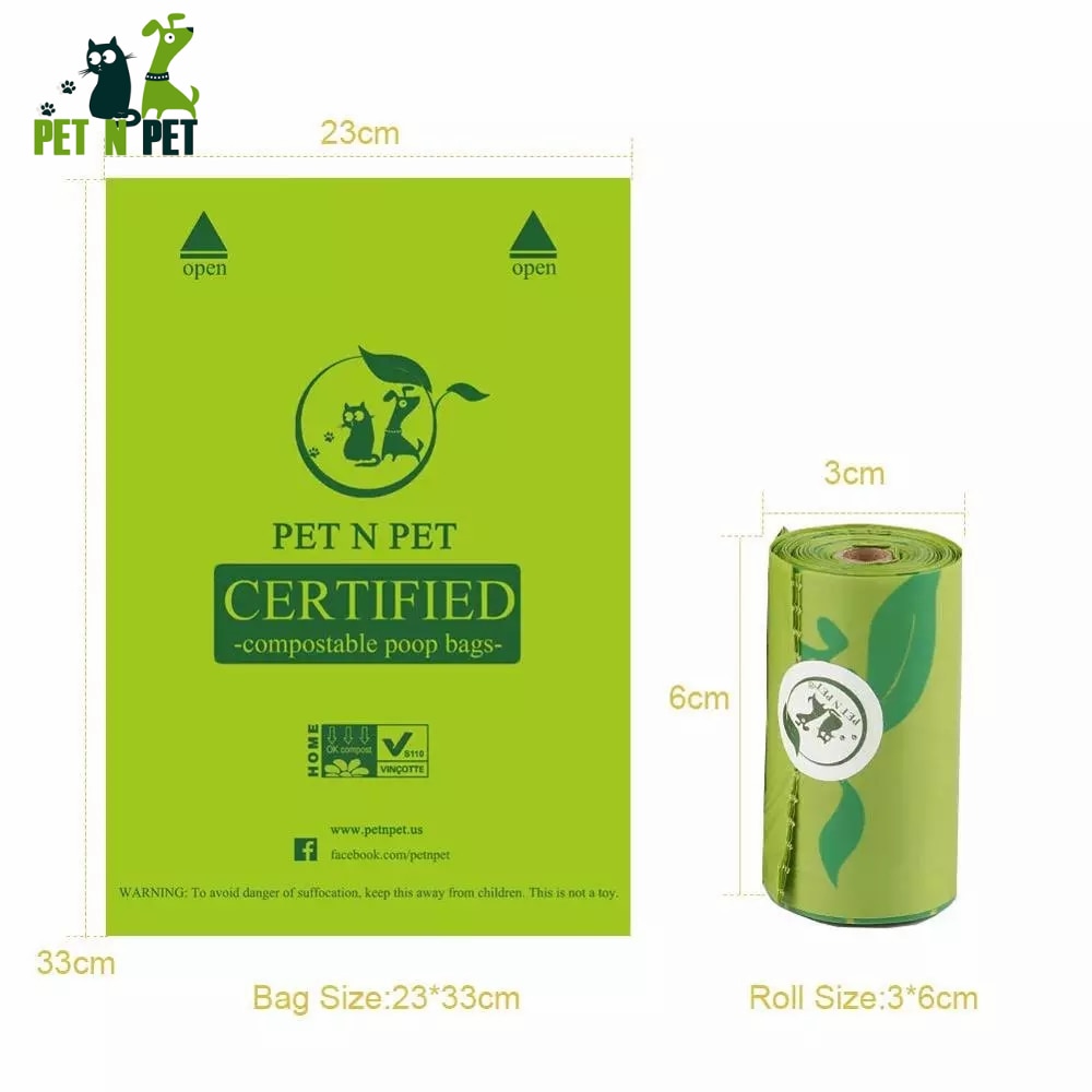 Compostable Dog Cat Poop Bags  240/120 Counts Biodegradable Waste Bag Supplies
