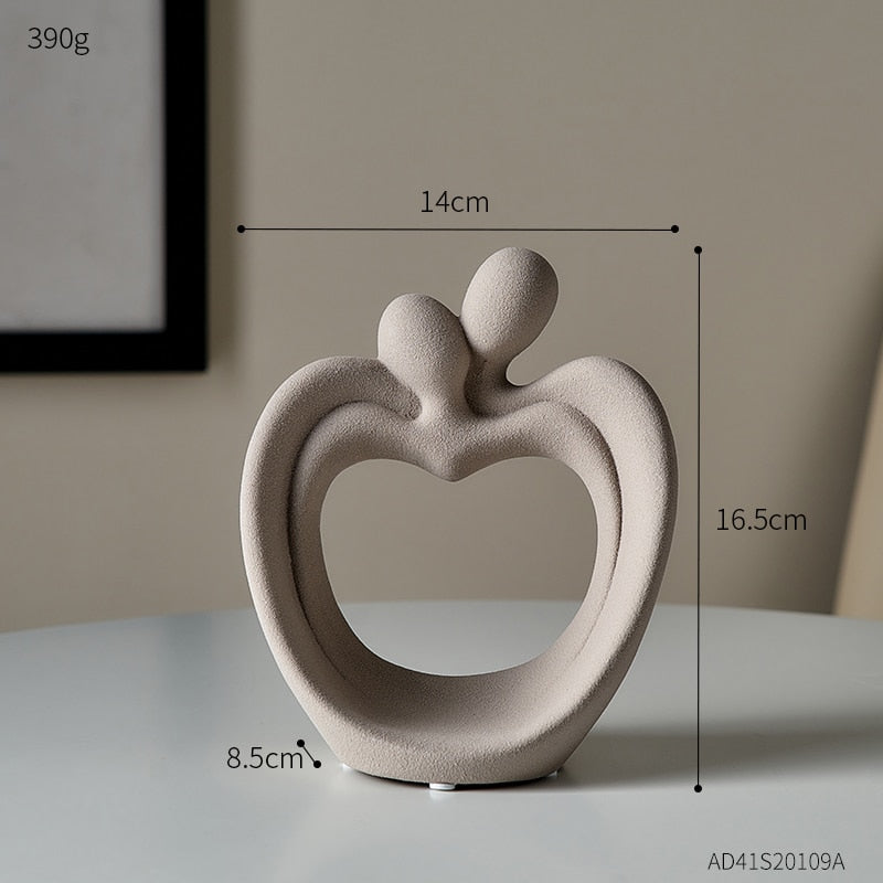Abstract Sculpture Figurines for Interior Home Decoration Accessories Modern Decorative Figures House Decoration Office Decor