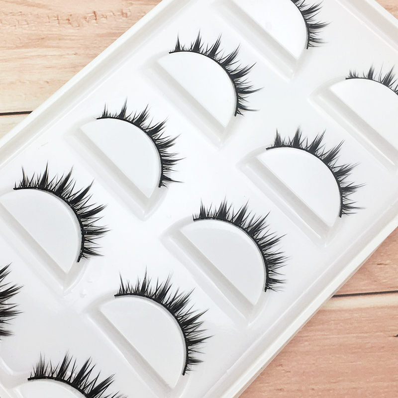 5 Pairs Natural Big Eyes Eyelashes Cos Dance Performance Eyelash Makeup Cross Eyelash Japanese 3D Lashes