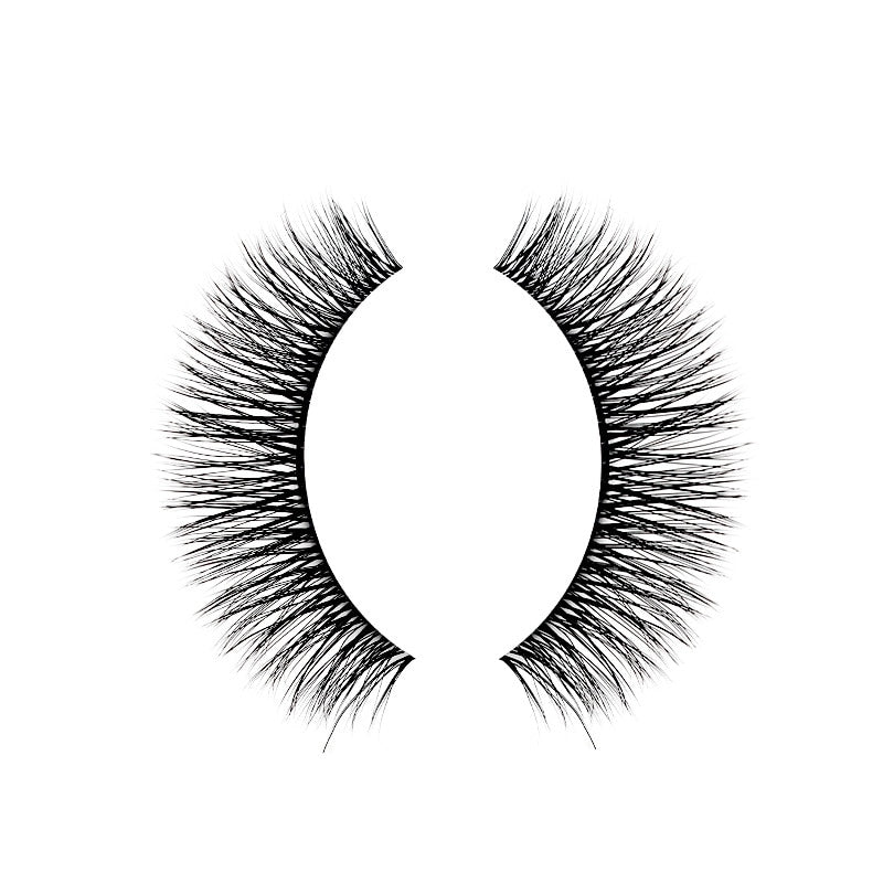 1 pair Self-adhesive False Eyelashes Glue Free 3D Strip Reusable Lashes Extension 3 Seconds To Wear Faux Mink Eyelash