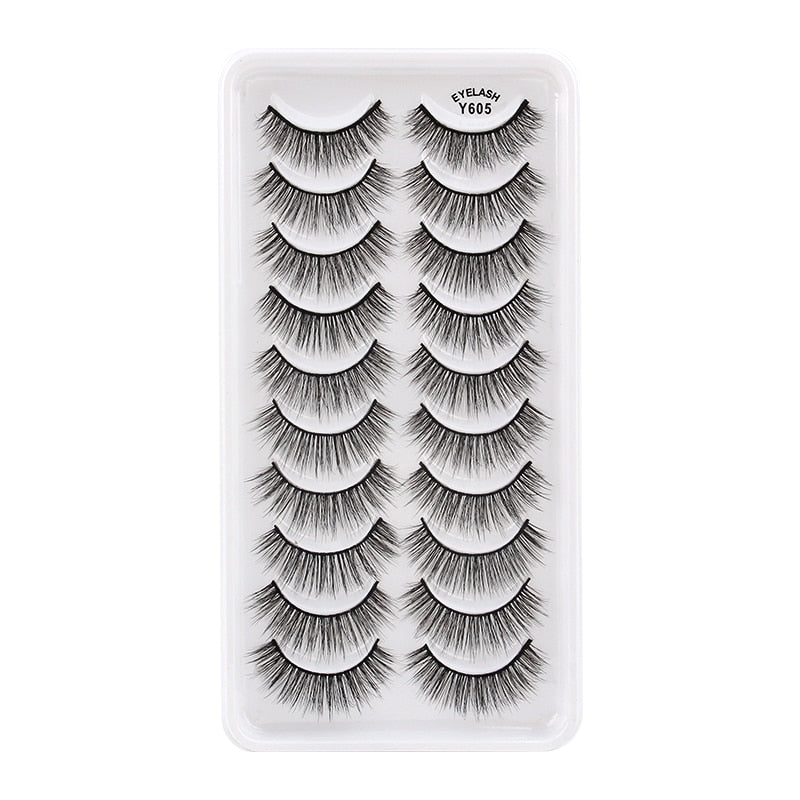 3/5/10 Pair 3D Mink Lashes Natural Eyelash Dramatic False Eyelashes Faux Cils Makeup Fake Eyelash Extension