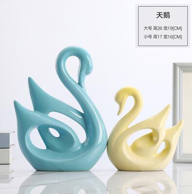 Simple Modern Ceramic Figurines Livingroom Ornament Home Furnishing Decoration Crafts Office Ceramic