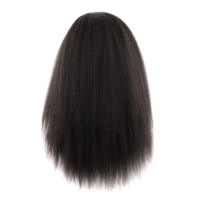 Headband Wig Synthetic Yaki Straight Hair Wigs With Hairband Natural Kinky Straight Wig Daily Use