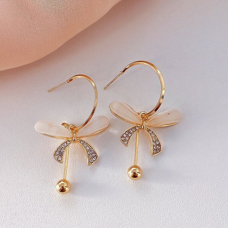 Cute Gold Color Butterfly Earring Jewelry
