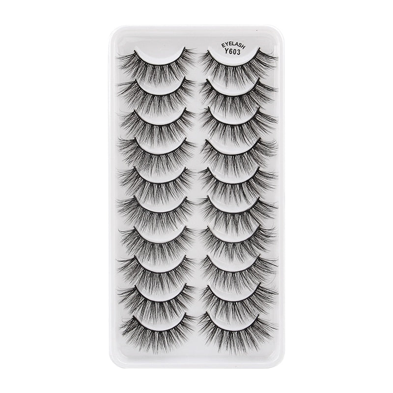 3/5/10 Pair 3D Mink Lashes Natural Eyelash Dramatic False Eyelashes Faux Cils Makeup Fake Eyelash Extension