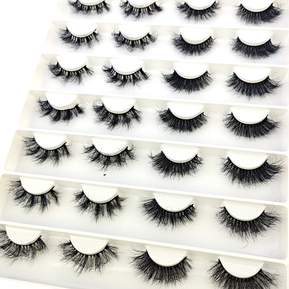 Eyelashes 14Pairs mix 5D Mink Lashes Natural False Eyelashes HandMade Eye Lashes 3D Mink Eyelashes