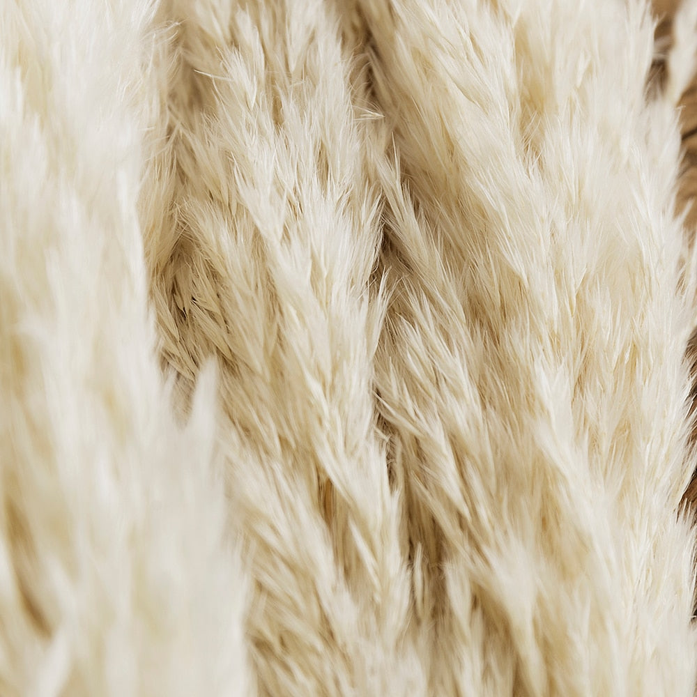 Pampas Grass Decor White Color Fluffy Natural Dried Flowers Bleached Bouquet Boho Vintage Style for Wedding Home Christmas Decor