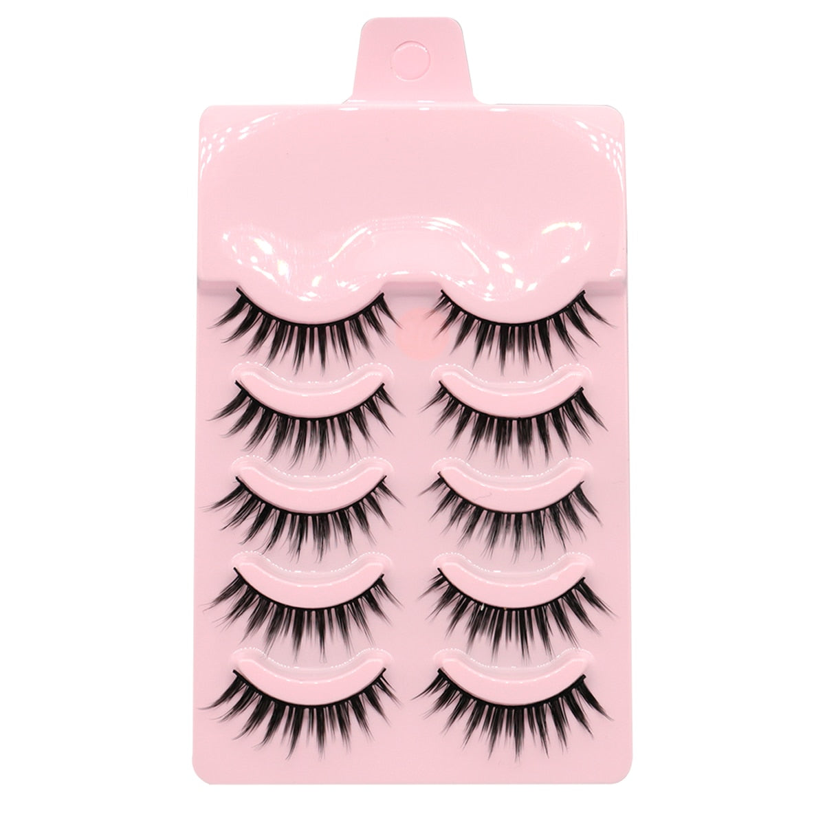 5 Pairs 3D Faux Mink Lashes Natural False Eyelashes Fluffy Soft Wispy Volume Cross Reusable Eyelash