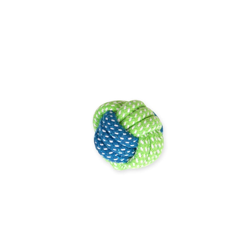 1pc Pet Dog Toy Rope Double Knot Cotton Braided Rope Toy Puppy Chew Cleaning Tooth supplies