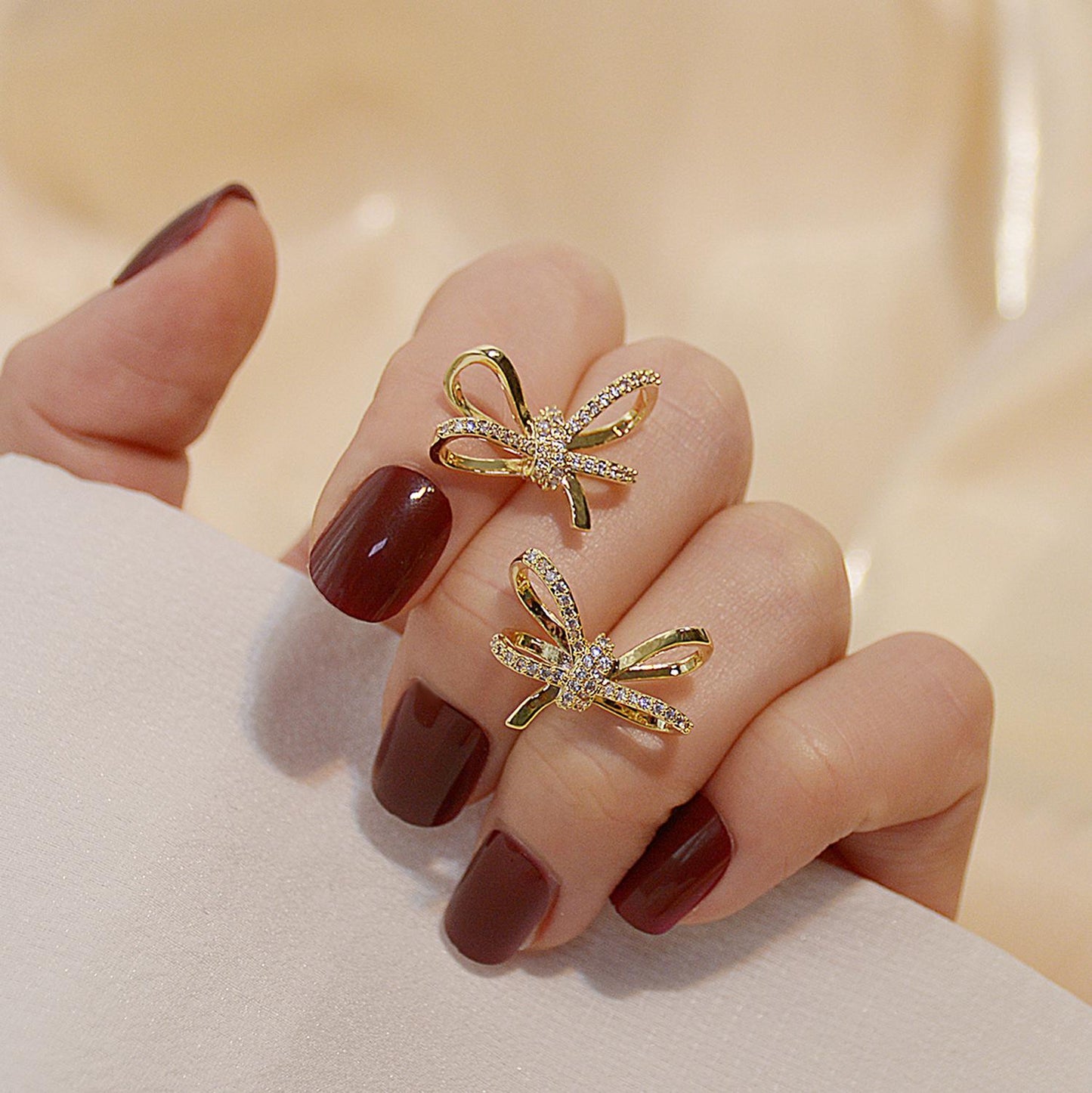 Cute Gold Color Butterfly Earring Jewelry