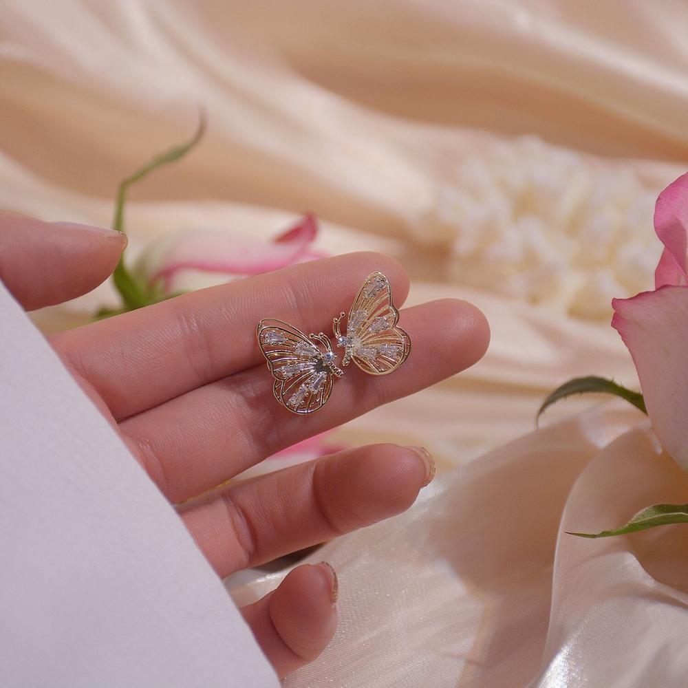 Cute Gold Color Butterfly Earring Jewelry