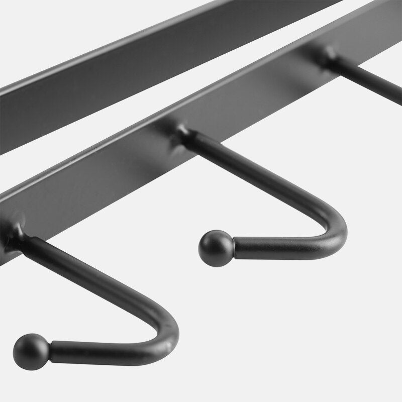 Kitchen Cupboard Organizer Closet Clothes Glass Mug Shelf Hanger Storage Rack Cupboard Shelf Hanging Hook