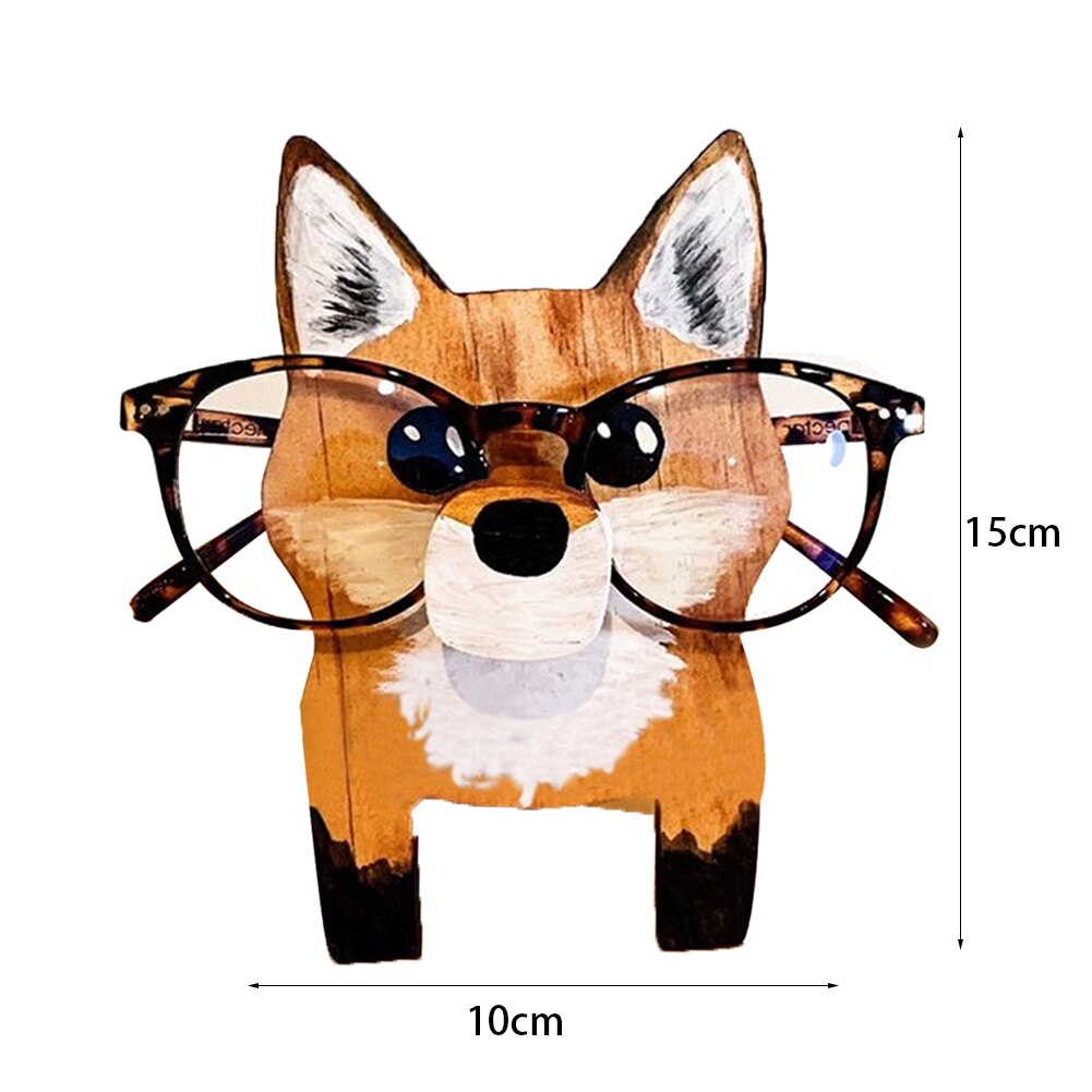 Animal Wood Carvings Glasses Display Rack Shelf Sunglasses Jewelry Holder for Home Office Showcase Decor