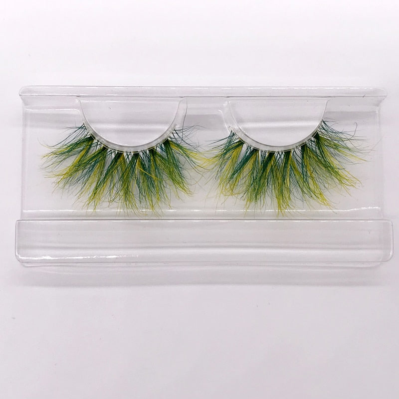 Color 25mm 3D mink fake lashes beauty natural false eyelash packaging box lash extension