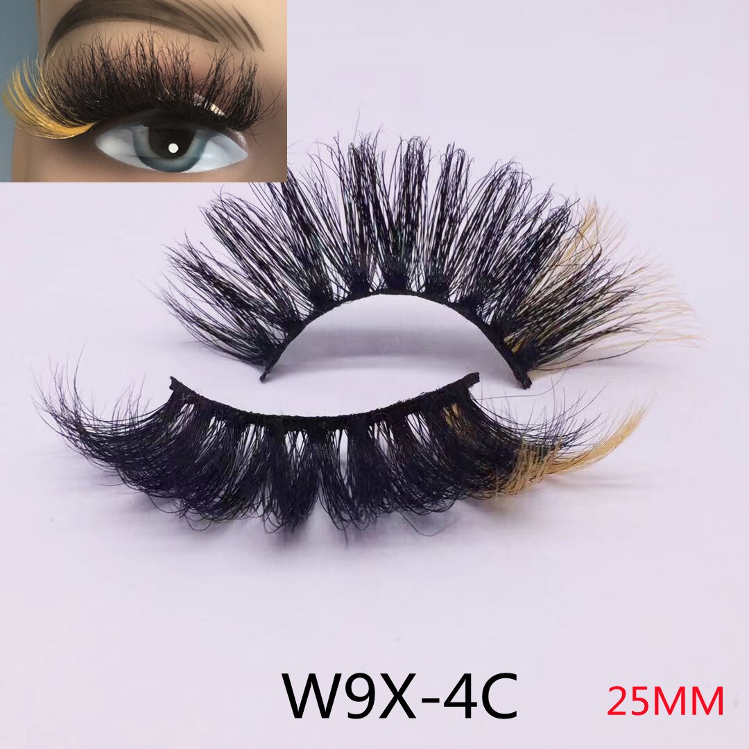 Rainbow Eye Lashes Cruelty Free Silk Lace Colored Eyelashes Dramatic Makeup Beauty Purple/pink/blue Cilias ombre eyelashes