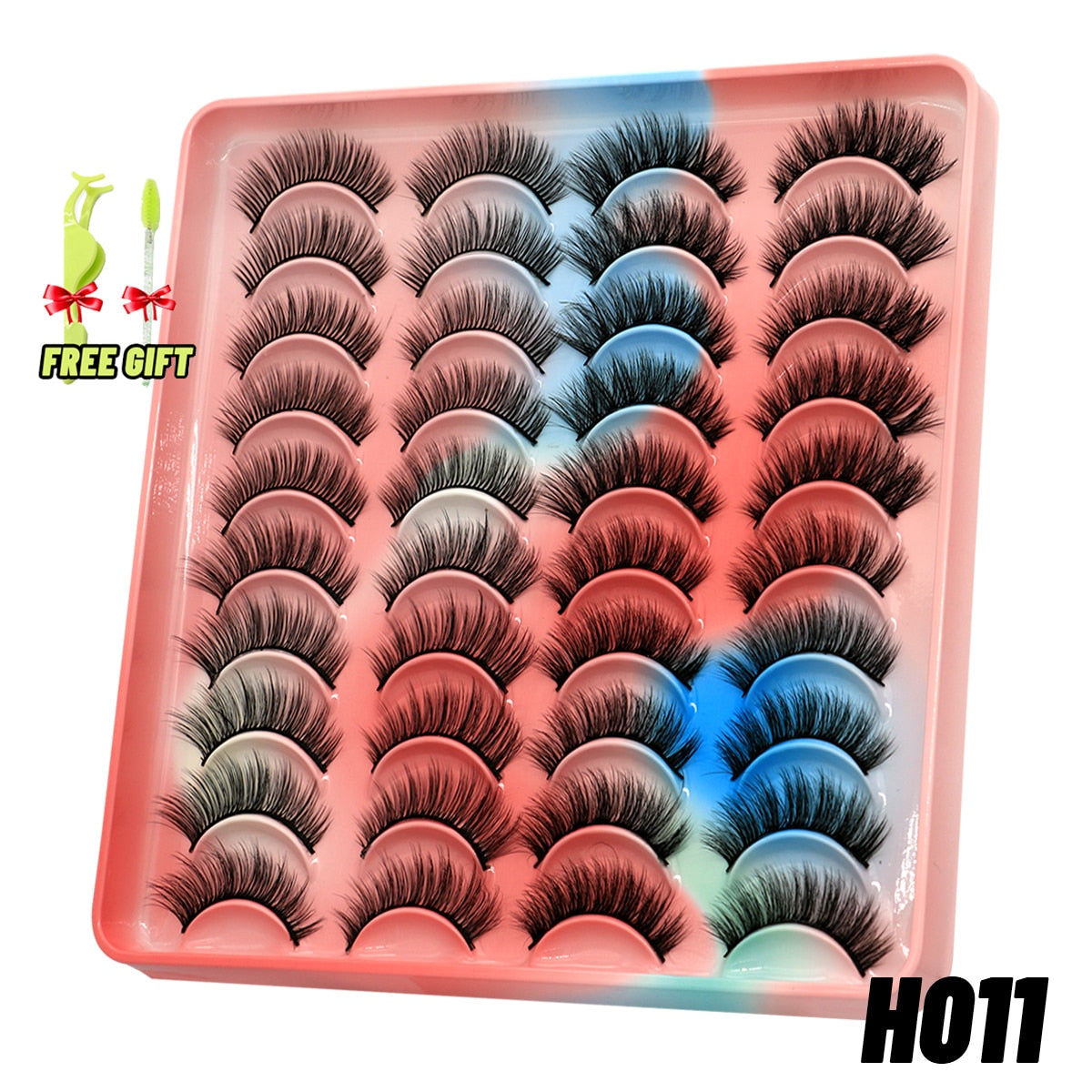 Eyelashes 3D Mink Lashes Fluffy Soft Wispy Natural Cross Eyelash Extension Reusable Lashes Mink False Eyelashes