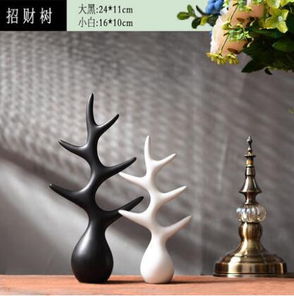 Simple Modern Ceramic Figurines Livingroom Ornament Home Furnishing Decoration Crafts Office Ceramic