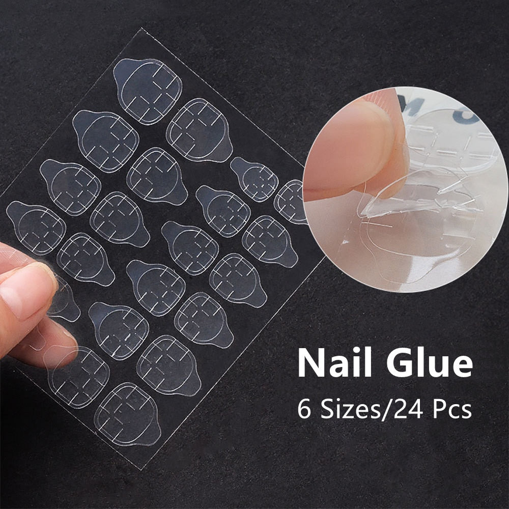 24Pcs/Set 3D Butterfly Bow Bride Fresh and Elegant White Wear DIY Manicure Nail Art Tools