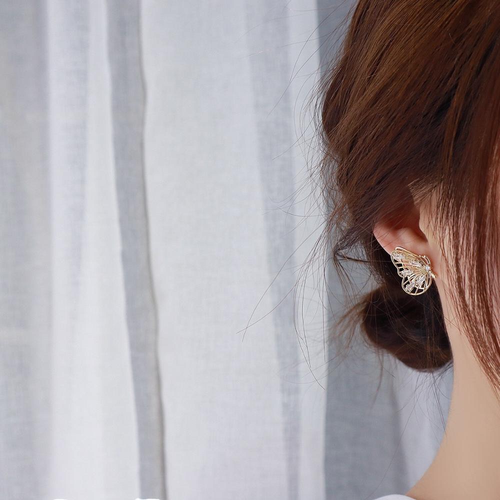 Cute Gold Color Butterfly Earring Jewelry