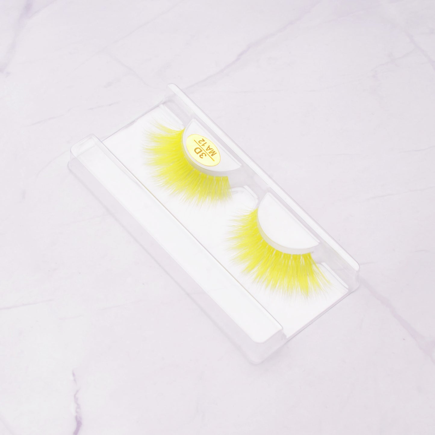 3D Colorful False Eyelashes Faux Mink Lashes Color Pink Blue Yellow Green Halloween Fake Eyelash Fluffy Soft Cil Cilias
