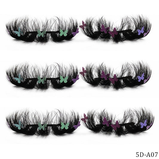 Faux Mink 25mm Butterfly Eyelashes Charming False Eyelashes Butterfly Lash Shiny Star Flower Lashes