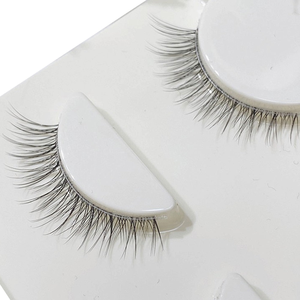 3D Mink Lashes Natural short Full Strip Transparent False Eyelashes