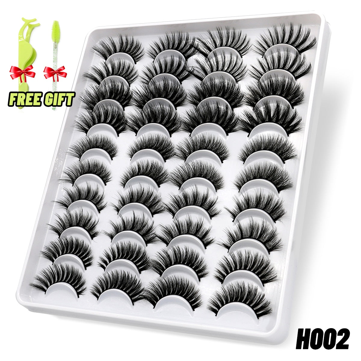 Eyelashes 3D Mink Lashes Fluffy Soft Wispy Natural Cross Eyelash Extension Reusable Lashes Mink False Eyelashes
