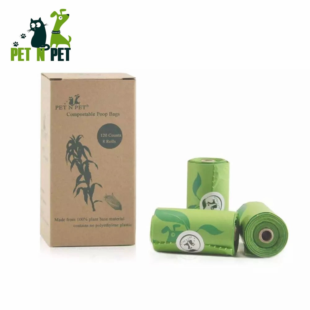Compostable Dog Cat Poop Bags  240/120 Counts Biodegradable Waste Bag Supplies