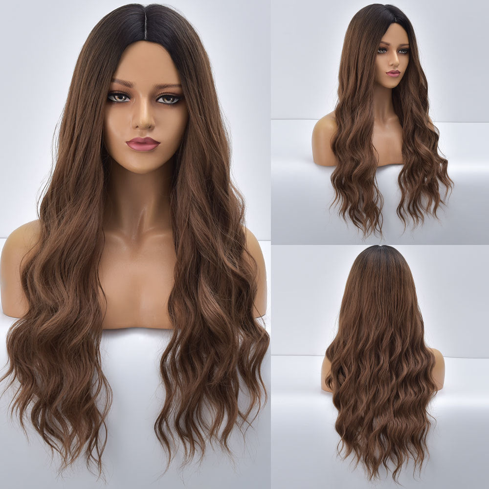 Blonde Body Wave Synthetic Wigs For Women Long Wave White Lolita Cosplay Party Natural Heat Resistant Hair