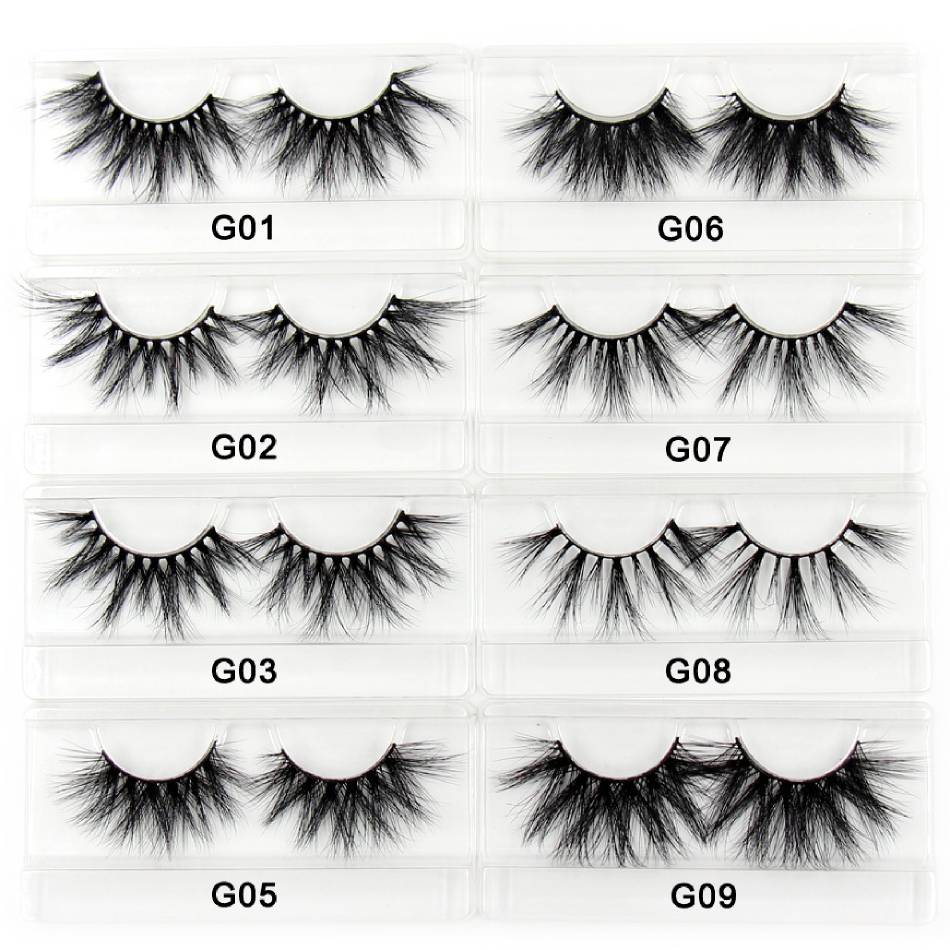 25mm Eyelashes 5D Mink Lashes Thick Crisscross False Eyelashes Fluffy Dramatic Eyelashes Makeup Soft Lashes 38 Styles