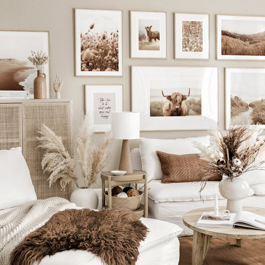 Nordic Modern Plant Decor Picture Canvas Painting Home Decor Autumn Grass Animal Poster Wall Art Print