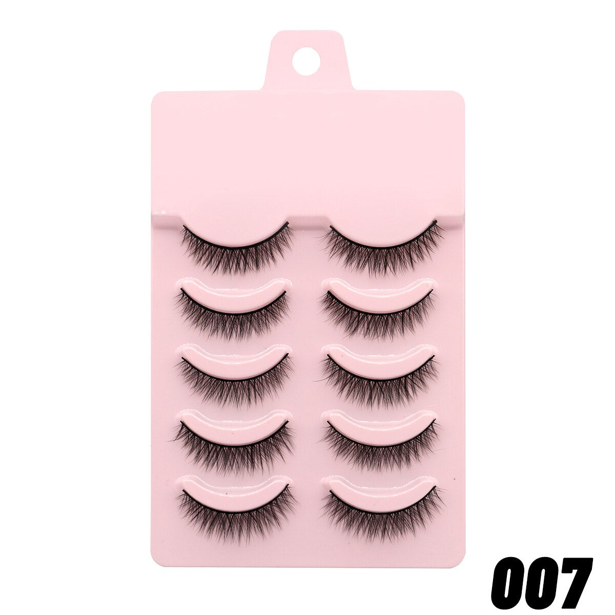 2/5 Pairs 3D Faux Mink Lashes Natural False Eyelashes Fluffy Soft Wispy Volume Cross Manga Lashes MaKeup