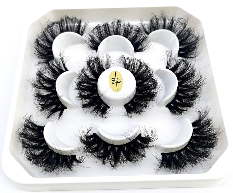 5 pairs natural false eyelashes fake lashes long makeup 3d mink lashes eyelash extension mink eyelashes for beauty