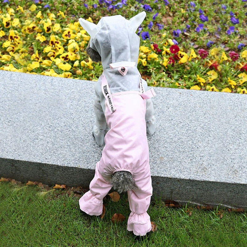 Pet Dog Raincoat Clothes Rain Jumpsuit For Small Dogs Outdoor Clothing Coat Supplies