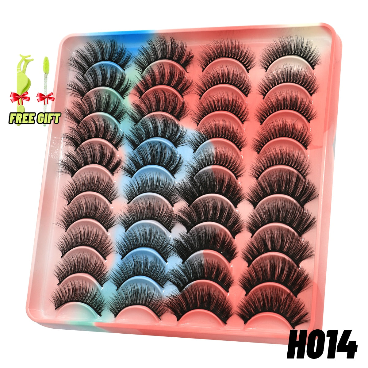 Eyelashes 3D Mink Lashes Fluffy Soft Wispy Natural Cross Eyelash Extension Reusable Lashes Mink False Eyelashes