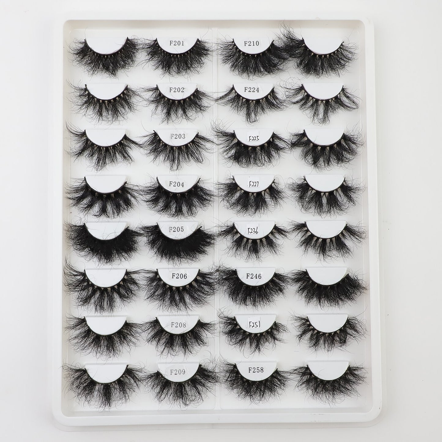 25mm Real Mink Hair Lashes Messy Fluffy Lash Soft Natural Eyelashes 1 Pair Long Crisscross Strip Makeup Beauty Eyelash