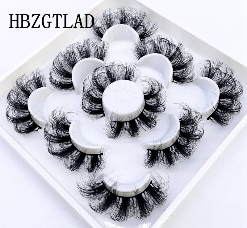 5 pairs natural false eyelashes fake lashes long makeup 3d mink lashes eyelash extension mink eyelashes for beauty