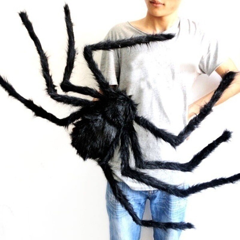 200 cm Halloween Hanging Decoration Horror Giant SPIDER Decor House Haunted Outdoor Yard Halloween Spider Decor for Home Party
