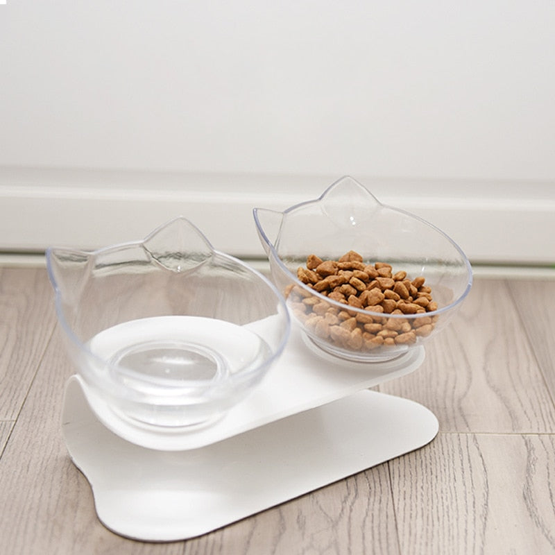 Non-slip Cat Bowls Double Pet Bowls With Raised Stand Pet Food Water Bowls For Cats Feeders